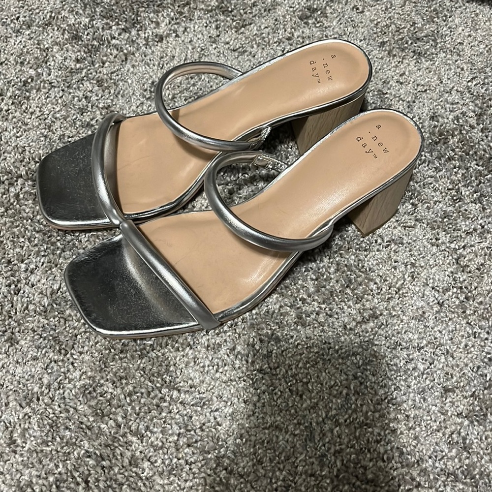 silver heels